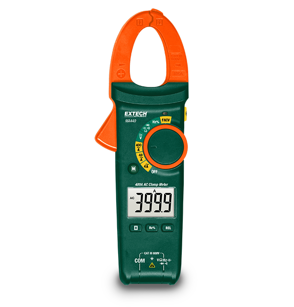 Extech MA440 400A AC clamp meter with non-contact voltage detector and backlit display
